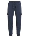 Ea7 Man Pants Navy Size 3xl Cotton, Polyester, Elastane In Blue