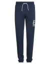 Ea7 Man Pants Navy Size Xl Cotton, Elastane In Blue