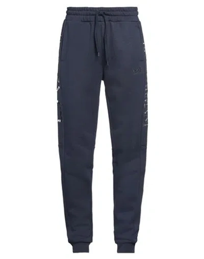 Ea7 Man Pants Navy Size Xs Cotton, Polyester