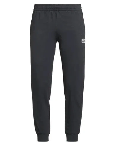 Ea7 Man Pants Navy Size Xxl Cotton In Black