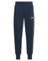 Ea7 Man Pants Navy Size Xxl Cotton, Elastane, Polyester, Polyamide In Blue
