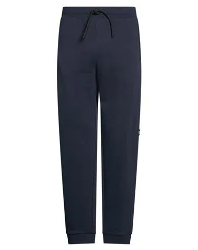 Ea7 Man Pants Navy Size Xxs Cotton, Elastane