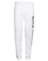Ea7 Logo Series Cotton Joggers In White