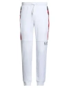 Ea7 Man Pants White Size L Cotton, Polyester, Elastane In White