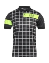 Ea7 Man Polo Shirt Black Size Xs Recycled Polyester