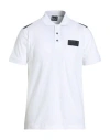 Ea7 Man Polo Shirt White Size 3xl Cotton, Elastane