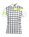 Ea7 Man Polo Shirt White Size Xl Recycled Polyester In White