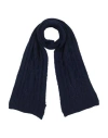 Ea7 Man Scarf Blue Size - Wool, Polyamide In Blue