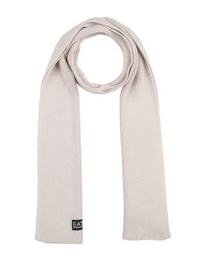 Ea7 Man Scarf Light Grey Size - Wool, Acrylic In Grey