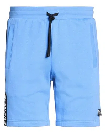 Ea7 Man Shorts & Bermuda Shorts Azure Size S Cotton In Blue