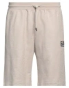 Ea7 Man Shorts & Bermuda Shorts Beige Size 3xl Cotton, Elastane In Beige