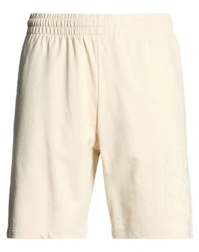 Ea7 Man Shorts & Bermuda Shorts Beige Size L Cotton In Neutral