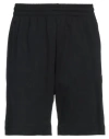 Ea7 Man Shorts & Bermuda Shorts Black Size Xxl Cotton