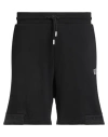 Ea7 Man Shorts & Bermuda Shorts Black Size 3xl Cotton, Polyester, Elastane, Polyamide