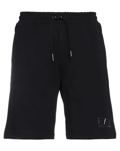 Ea7 Man Shorts & Bermuda Shorts Black Size Xxl Polyester, Cotton