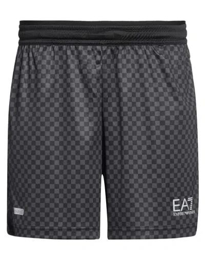 Ea7 Man Shorts & Bermuda Shorts Black Size 3xl Recycled Polyester