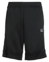 Ea7 Man Shorts & Bermuda Shorts Black Size L Polyester In Black