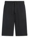 Ea7 Man Shorts & Bermuda Shorts Black Size Xl Cotton