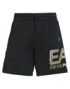 Ea7 Man Shorts & Bermuda Shorts Black Size Xl Cotton