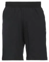 Ea7 Man Shorts & Bermuda Shorts Black Size Xs Cotton In Black