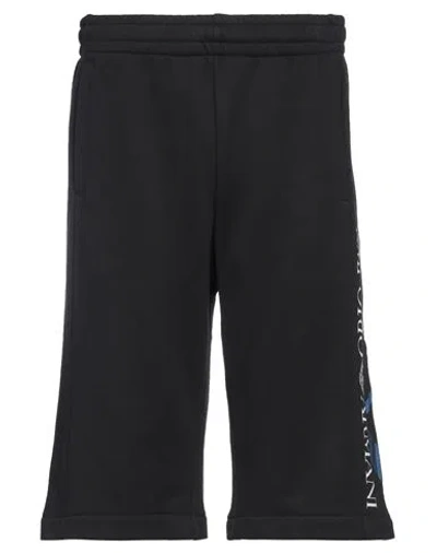 Ea7 Man Shorts & Bermuda Shorts Black Size Xxl Cotton, Polyester