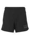 Ea7 Man Shorts & Bermuda Shorts Black Size Xxl Polyester, Elastane In Black