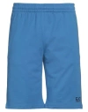 Ea7 Man Shorts & Bermuda Shorts Blue Size Xl Cotton