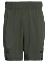 Ea7 Man Shorts & Bermuda Shorts Dark Green Size 3xl Polyester, Elastane