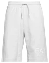 Ea7 Man Shorts & Bermuda Shorts Light Grey Size 3xl Cotton