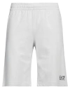 Ea7 Man Shorts & Bermuda Shorts Light Grey Size Xl Cotton