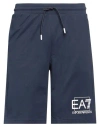 Ea7 Man Shorts & Bermuda Shorts Midnight Blue Size 3xl Cotton