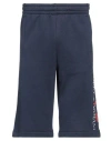 Ea7 Man Shorts & Bermuda Shorts Navy Size Xl Cotton, Polyester In Navy Blue