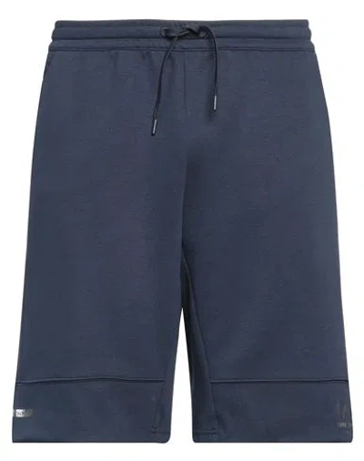 Ea7 Man Shorts & Bermuda Shorts Navy Size Xxl Polyester, Cotton