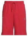 Ea7 Man Shorts & Bermuda Shorts Red Size Xxl Cotton, Polyester, Elastane