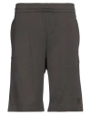 Ea7 Man Shorts & Bermuda Shorts Taupe Size Xl Cotton In Gray