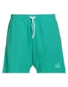 Ea7 Man Shorts & Bermuda Shorts Turquoise Size 3xl Polyester, Elastane In Green