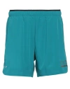Ea7 Man Shorts & Bermuda Shorts Turquoise Size M Polyester, Elastane In Blue