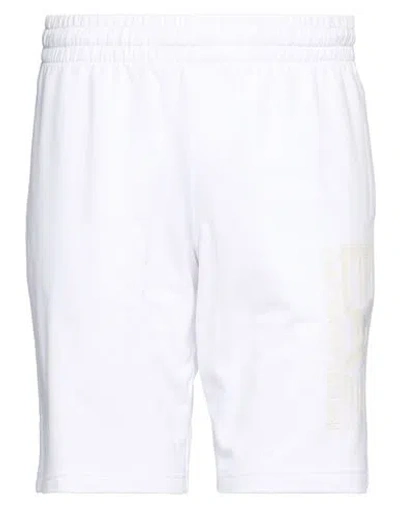 Ea7 Man Shorts & Bermuda Shorts White Size M Cotton