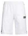 Ea7 Man Shorts & Bermuda Shorts White Size Xl Cotton In White