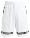 Ea7 Man Shorts & Bermuda Shorts White Size Xl Cotton