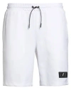 Ea7 Man Shorts & Bermuda Shorts White Size Xl Polyester, Cotton In White