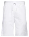 Ea7 Man Shorts & Bermuda Shorts White Size Xxl Cotton