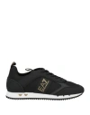 Ea7 Man Sneakers Black Size 14.5 Synthetisches Material, Textile Fibers
