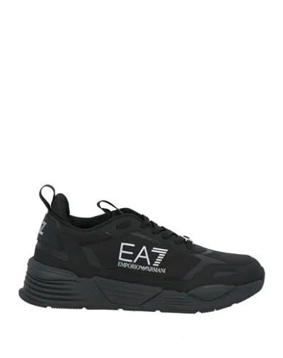 Ea7 Man Sneakers Black Size 5.5 Textile Fibers, Synthetic Material