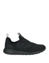 Ea7 Man Sneakers Black Size 8 Polyester, Polyurethane Coated