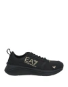 Ea7 Man Sneakers Black Size 7 Polyimide, Thermoplastic Polyurethane, Polyurethane, Elastane In Black