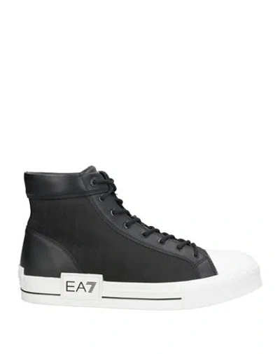 Ea7 Man Sneakers Black Size 8 Polyester