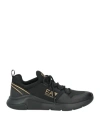 Ea7 Man Sneakers Black Size 9 Polyester, Elastane, Polyurethane