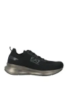 Ea7 Man Sneakers Black Size 9 Textile Fibers, Synthetisches Material In Black
