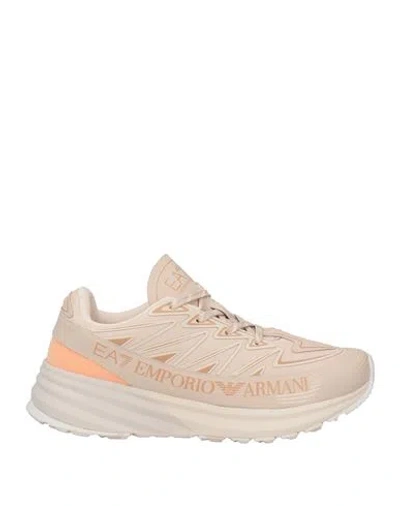 Ea7 Man Sneakers Blush Size 7.5 Textile Fibers In Pink
